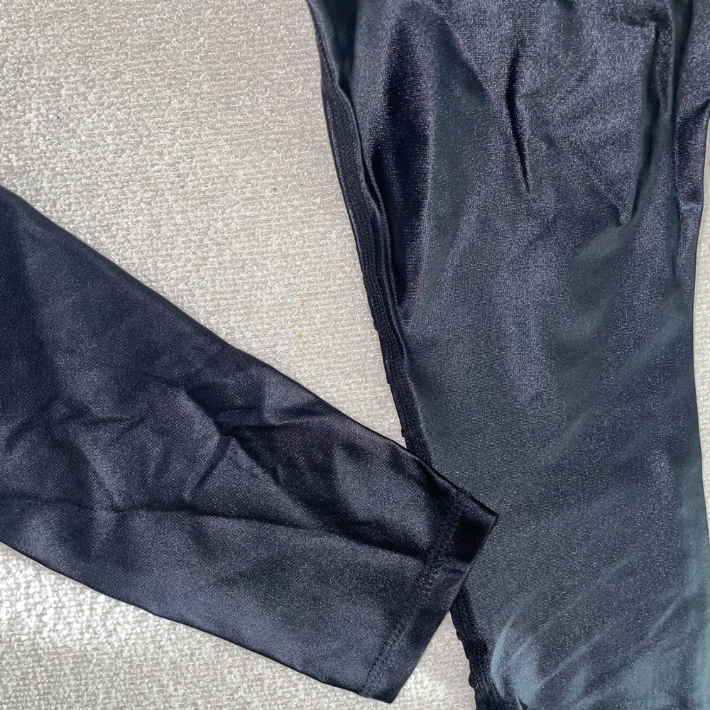 MySwaggs NYC Black Shiny Moto Leggings - Picture 6 of 7